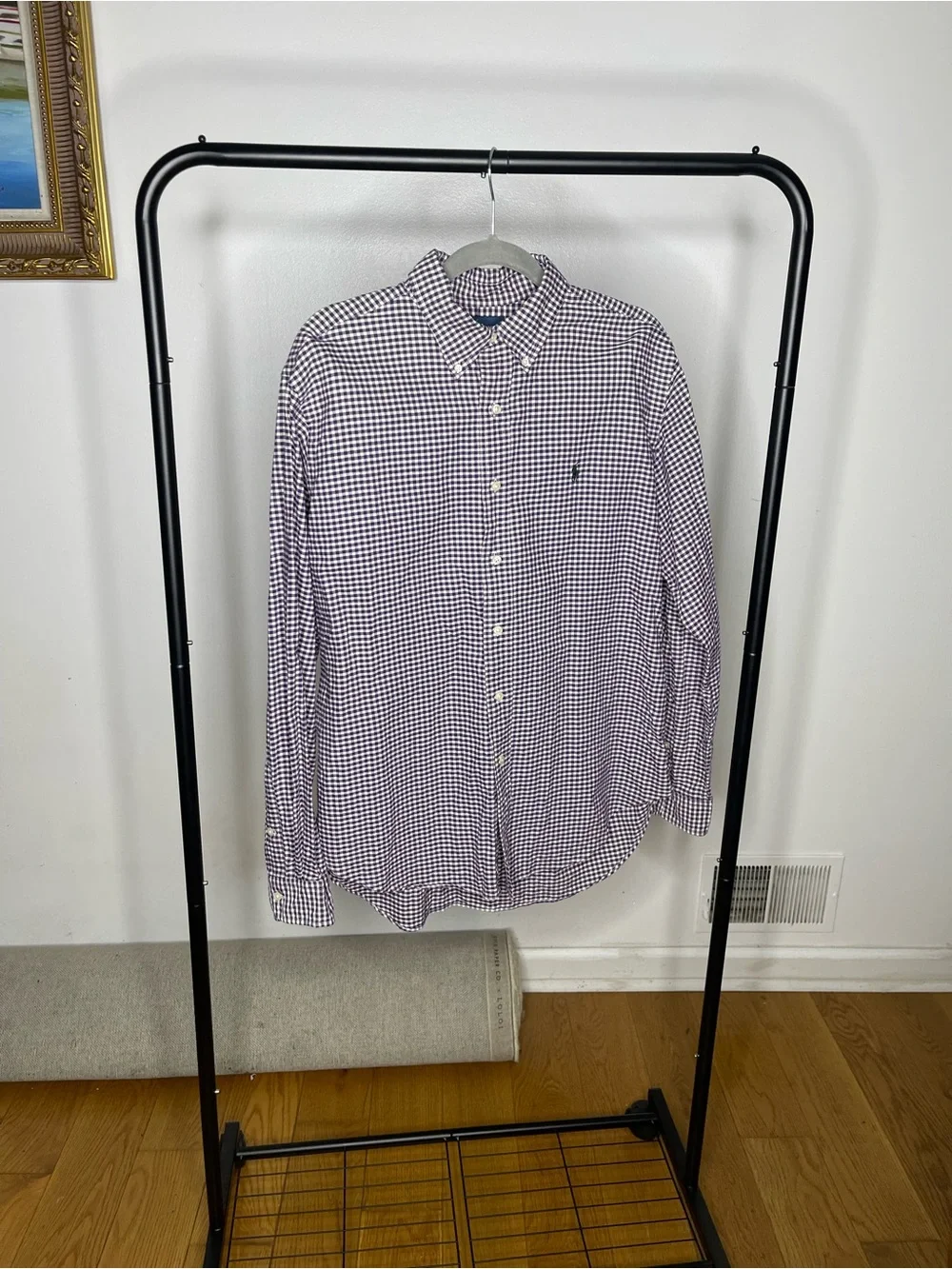 Polo by Ralph Lauren Purple Gingham Button-Down Shirt